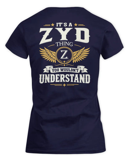 ZYD KT06-M008 It’s a [NAME] Thing – You Wouldn’t Understand | Personalized Vintage T-Shirt - Women's Standard T-Shirt - Navy
