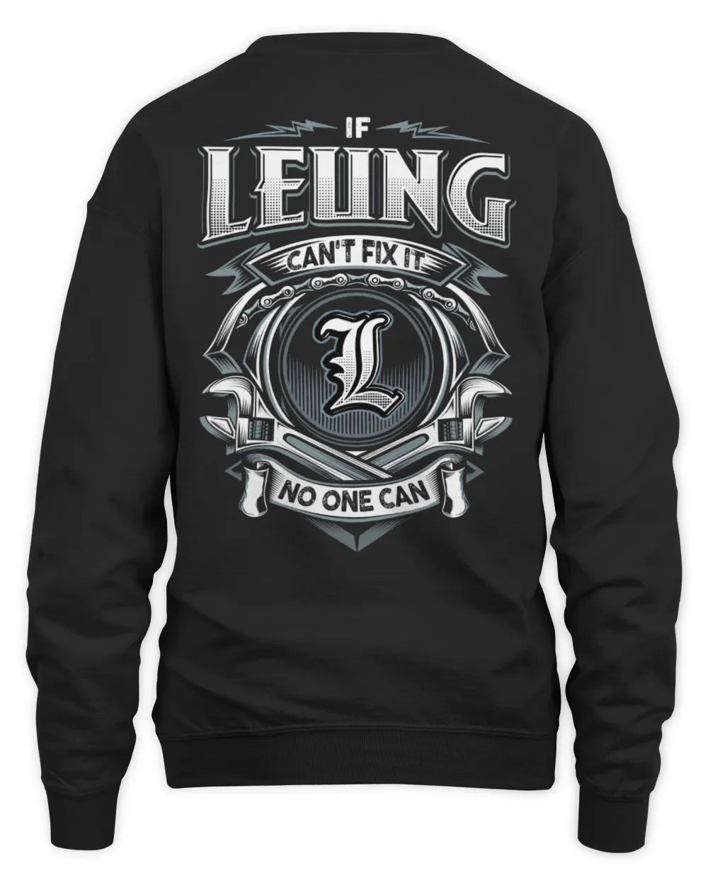 LEUNG AP81-K4-626 - Personalized Ahmed Quote Apparel “If Ahmed Can't Fix It, No One Can” - Unisex Sweatshirt - Black