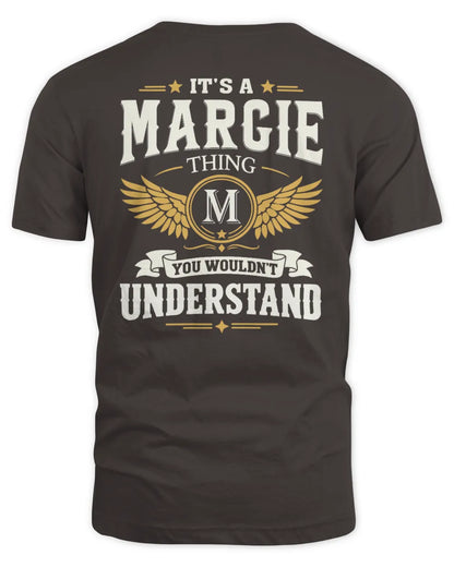 MARGIE KT06-M008 It’s a [NAME] Thing – You Wouldn’t Understand | Personalized Vintage T-Shirt - Unisex Standard T-Shirt - Dark Chocolate