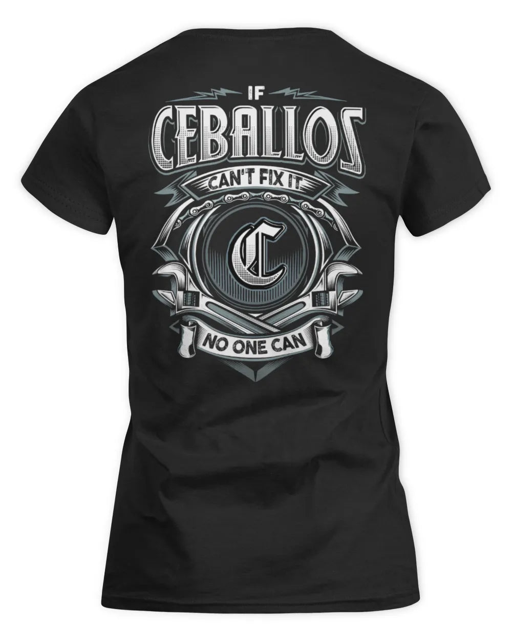 CEBALLOS AP81-K4-626 - Personalized Ahmed Quote Apparel “If Ahmed Can't Fix It, No One Can” - Women's Standard T-Shirt - Black