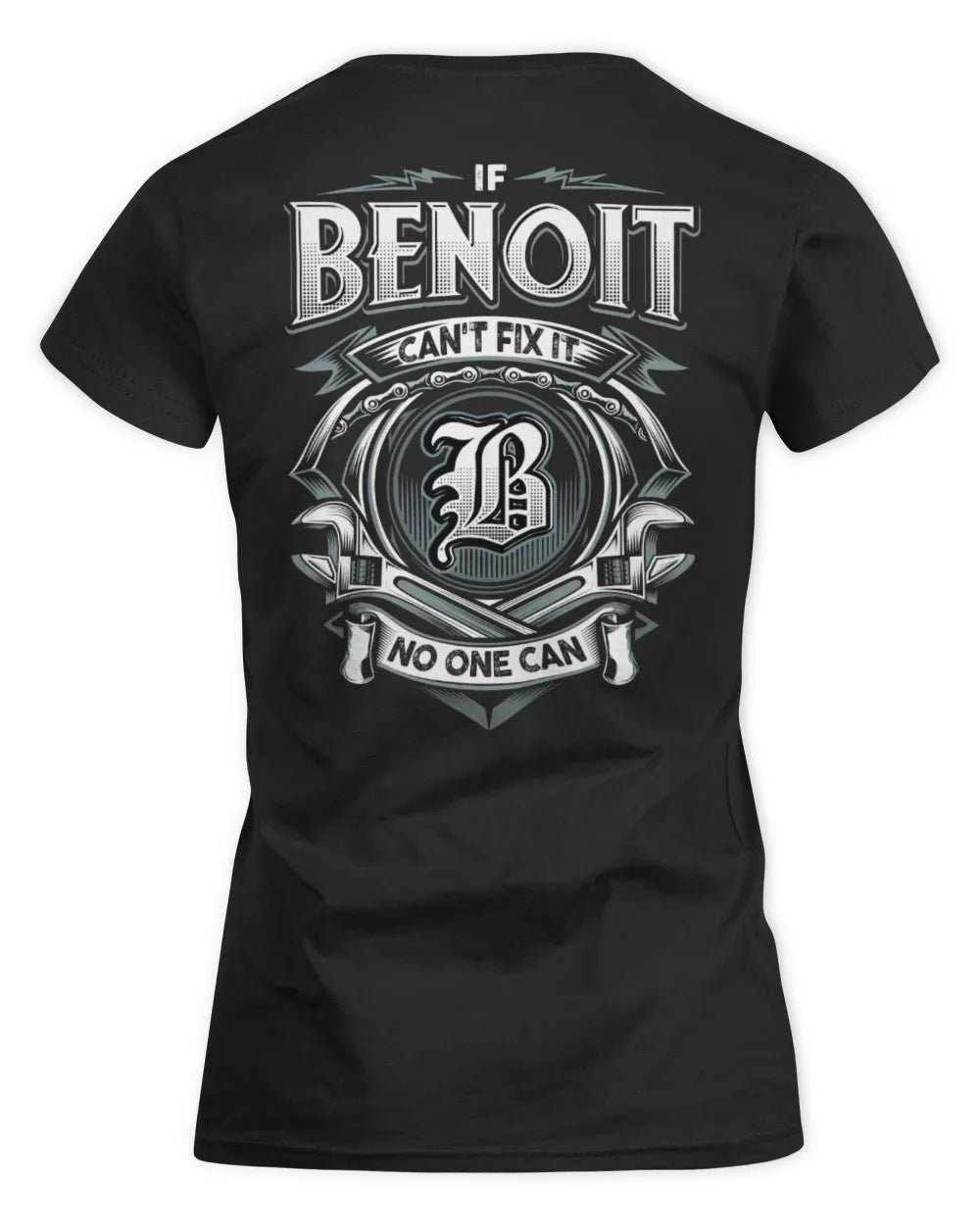 BENOIT AP81-K4-626 - Personalized Ahmed Quote Apparel “If Ahmed Can't Fix It, No One Can” - Women's Standard T-Shirt - Black