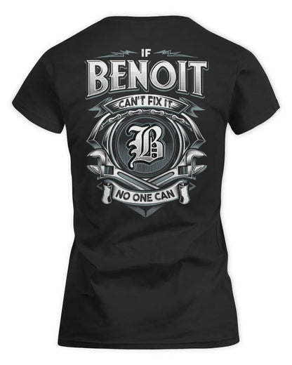 BENOIT AP81-K4-626 - Personalized Ahmed Quote Apparel “If Ahmed Can't Fix It, No One Can” - Women's Standard T-Shirt - Black