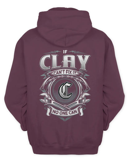 CLAY AP81-K4-626 - Personalized Ahmed Quote Apparel “If Ahmed Can't Fix It, No One Can” - Unisex Hoodie - Maroon