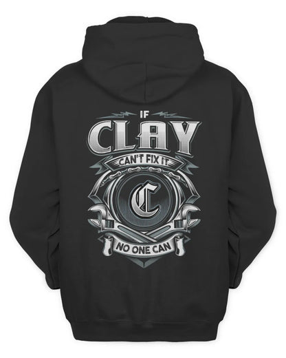 CLAY AP81-K4-626 - Personalized Ahmed Quote Apparel “If Ahmed Can't Fix It, No One Can” - Unisex Hoodie - Black
