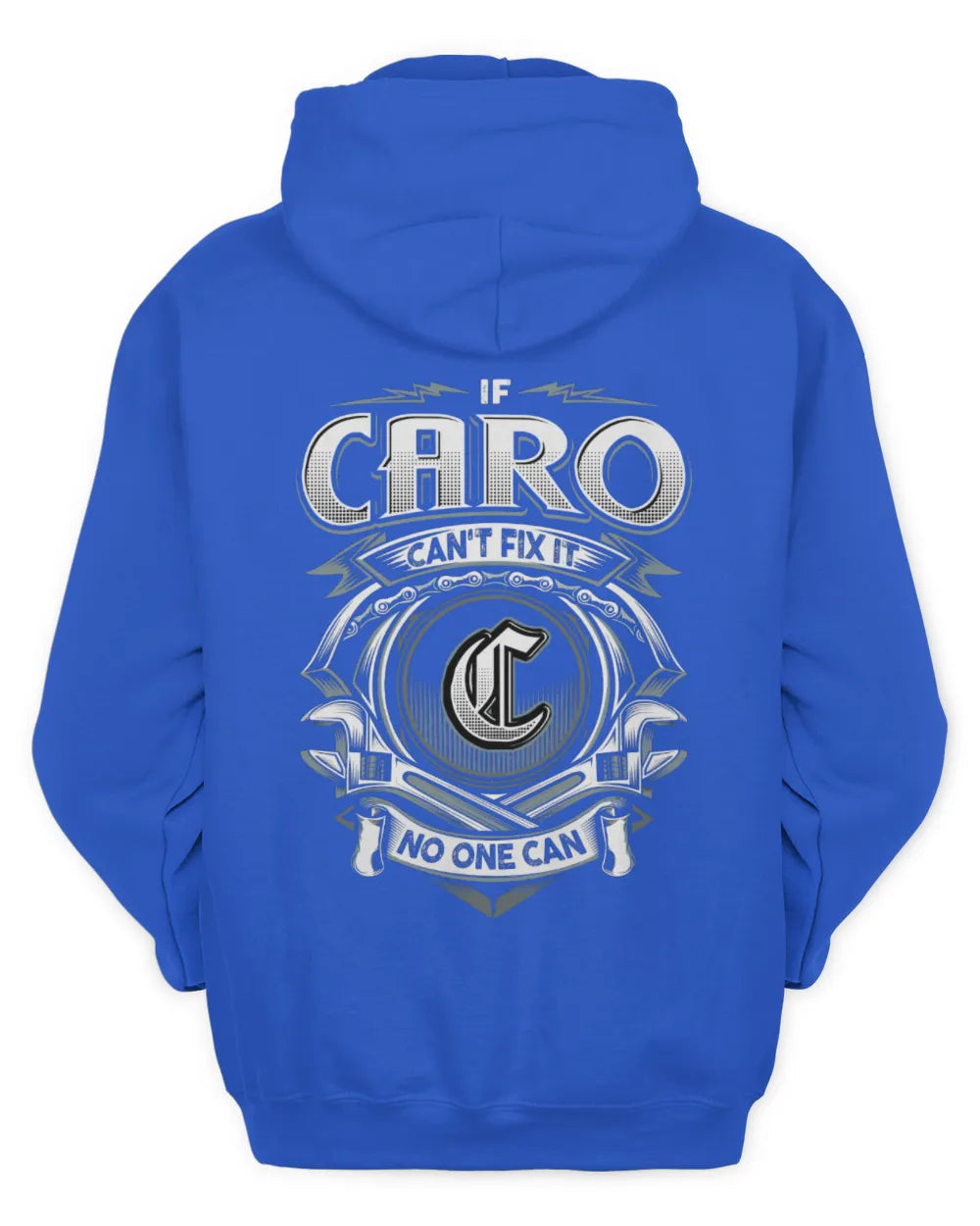 CARO AP81-K4-626 - Personalized Ahmed Quote Apparel “If Ahmed Can't Fix It, No One Can” - Unisex Hoodie - Royal