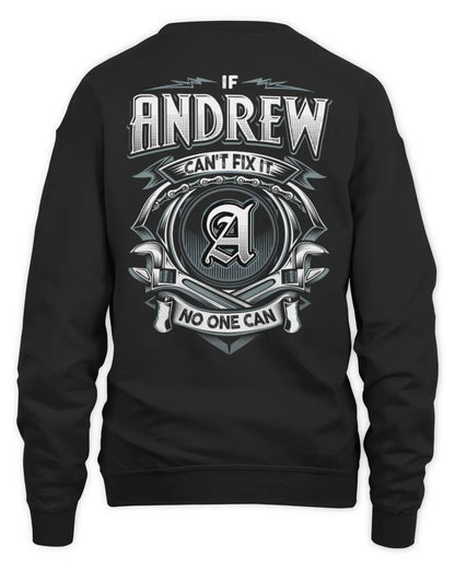 ANDREW AP81-K4-626 - Personalized Ahmed Quote Apparel “If Ahmed Can't Fix It, No One Can” - Unisex Sweatshirt - Black