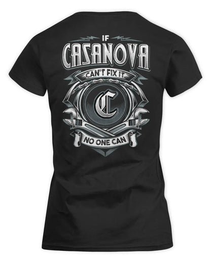 CASANOVA AP81-K4-626 - Personalized Ahmed Quote Apparel “If Ahmed Can't Fix It, No One Can” - Women's Standard T-Shirt - Black