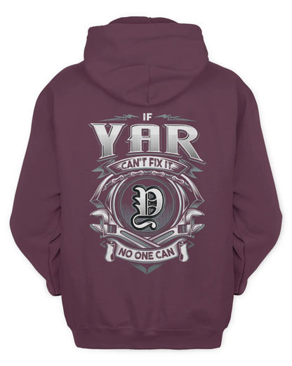 YAR AP81-K4-626 - Personalized Ahmed Quote Apparel “If Ahmed Can't Fix It, No One Can” - Unisex Hoodie - Maroon