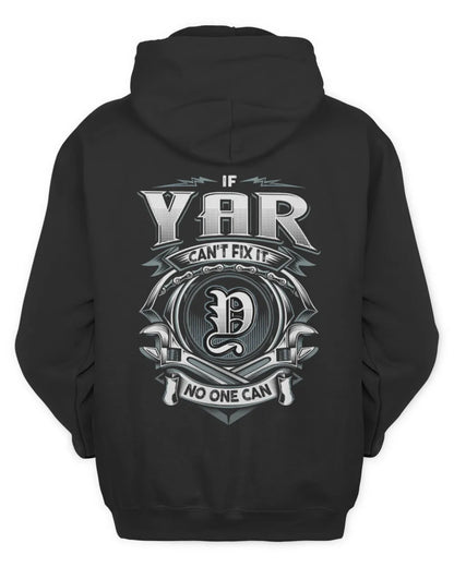 YAR AP81-K4-626 - Personalized Ahmed Quote Apparel “If Ahmed Can't Fix It, No One Can” - Unisex Hoodie - Black