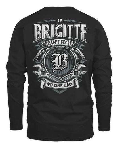 BRIGITTE AP81-K4-626 - Personalized Ahmed Quote Apparel “If Ahmed Can't Fix It, No One Can” - Men's Long Sleeved T-Shirt - Black