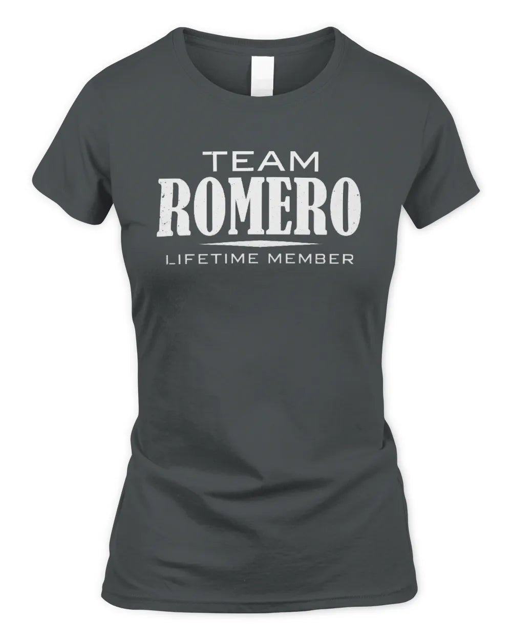 ROMERO BL62-K4-128 - Personalized “Team NAME Lifetime Member” - Women's Standard T-Shirt - Charcoal