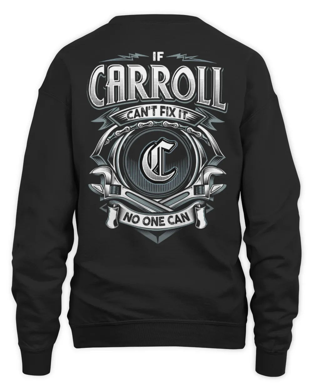 CARROLL AP81-K4-626 - Personalized Ahmed Quote Apparel “If Ahmed Can't Fix It, No One Can” - Unisex Sweatshirt - Black