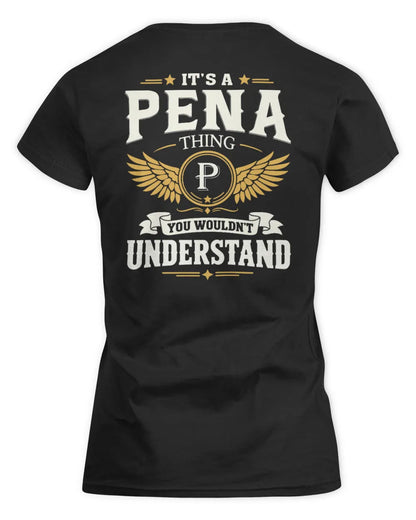 PENA KT06-M008 It’s a [NAME] Thing – You Wouldn’t Understand | Personalized Vintage T-Shirt - Women's Standard T-Shirt - Black