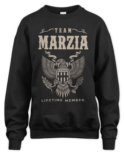 MARZIA TP06-K82 – Personalized Classic Style Apparel “Team NAME Lifetime Member” - Unisex Sweatshirt - Black