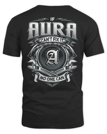 AURA AP81-K4-626 - Personalized Ahmed Quote Apparel “If Ahmed Can't Fix It, No One Can” - Unisex Standard T-Shirt - Black