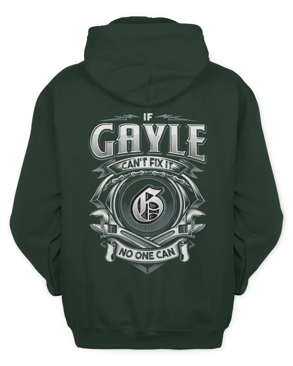 GAYLE AP81-K4-626 - Personalized Ahmed Quote Apparel “If Ahmed Can't Fix It, No One Can” - Unisex Hoodie - Forest Green