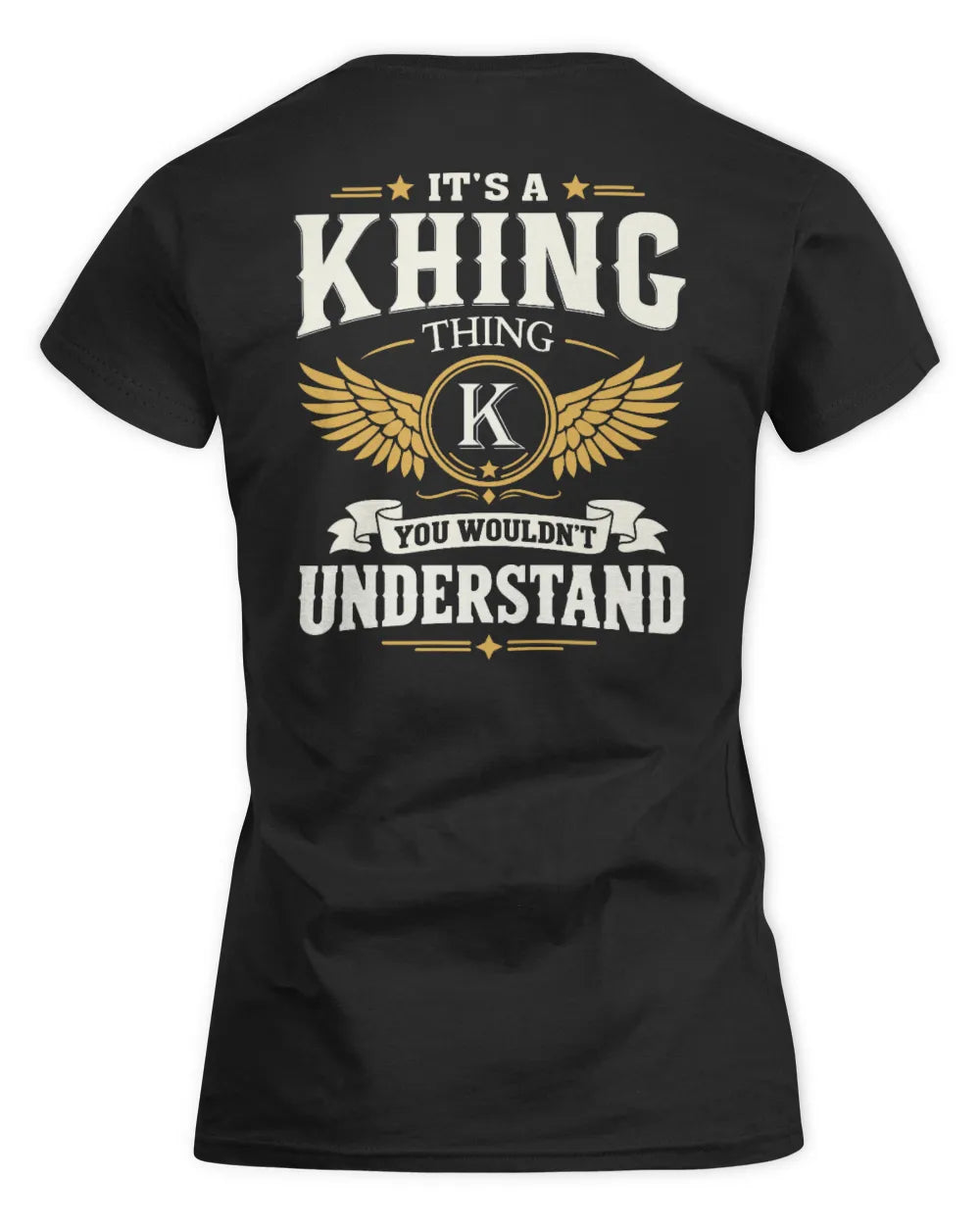 KHING KT06-M008 It’s a [NAME] Thing – You Wouldn’t Understand | Personalized Vintage T-Shirt - Women's Standard T-Shirt - Black