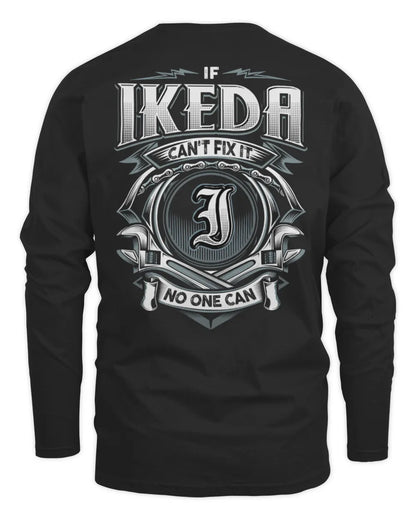 IKEDA AP81-K4-626 - Personalized Ahmed Quote Apparel “If Ahmed Can't Fix It, No One Can” - Men's Long Sleeved T-Shirt - Black