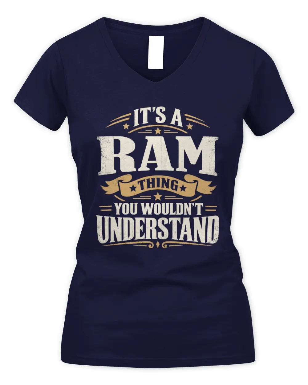 RAM P08 TH51 - Personalized “It’s a/an [NAME] Thing – You Wouldn’t Understand” Shirt - Women's V-Neck T-Shirt - Navy