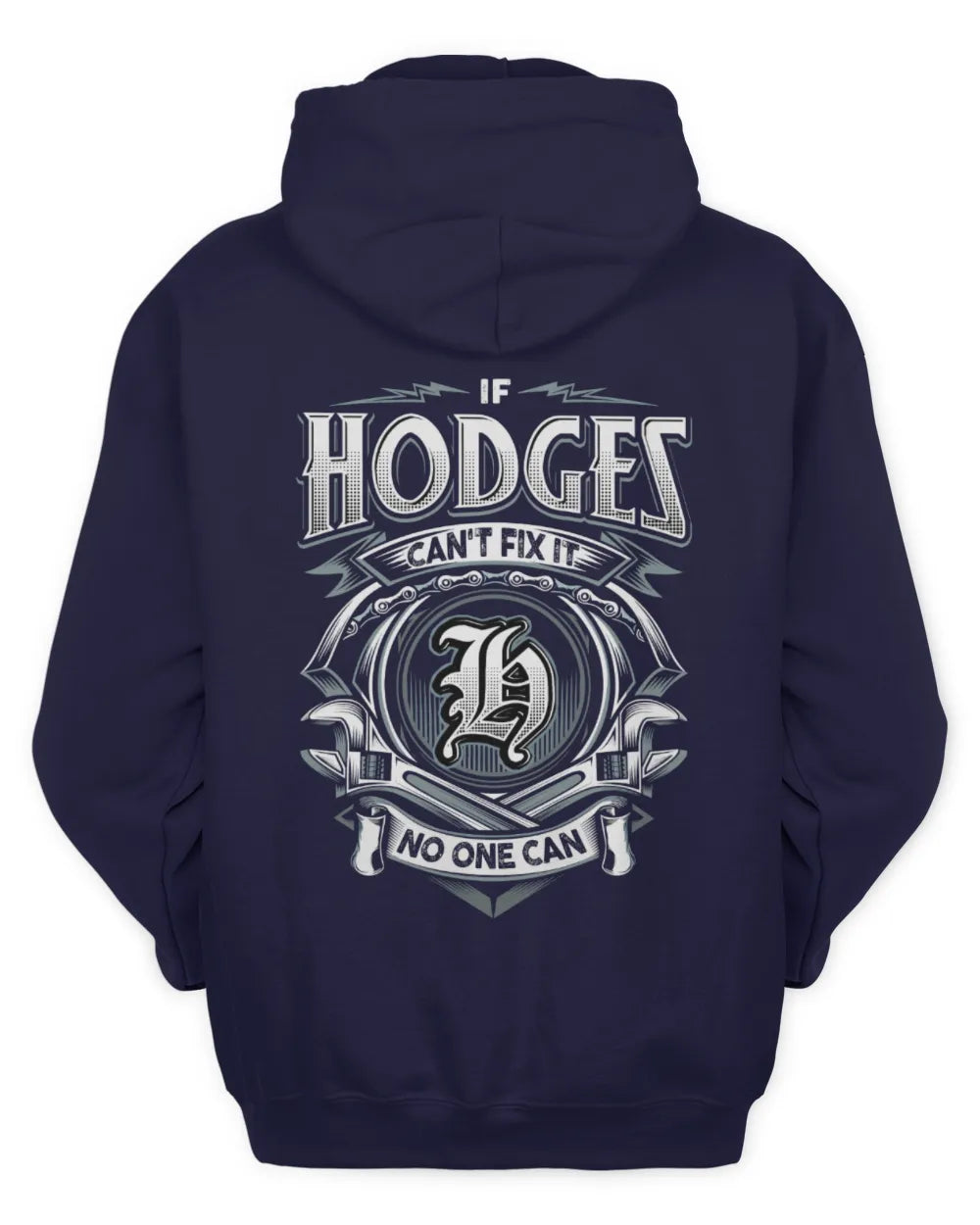 HODGES AP81-K4-626 - Personalized Ahmed Quote Apparel “If Ahmed Can't Fix It, No One Can” - Unisex Hoodie - Navy