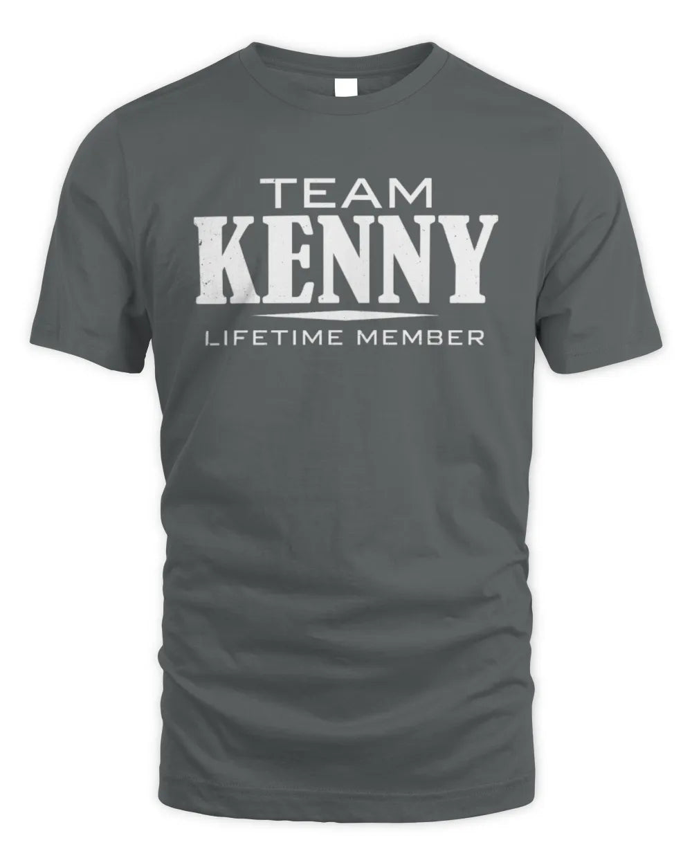 KENNY BL62-K4-128 - Personalized “Team NAME Lifetime Member” - Unisex Standard T-Shirt - Charcoal
