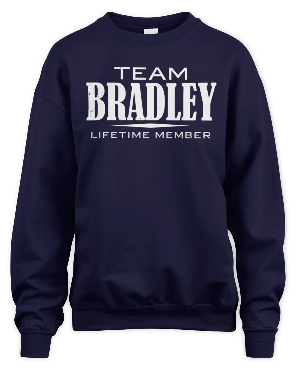 BRADLEY BL62-K4-128 - Personalized “Team NAME Lifetime Member” - Unisex Sweatshirt - Navy