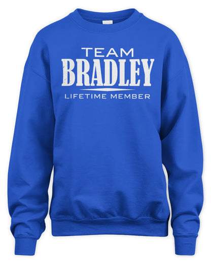 BRADLEY BL62-K4-128 - Personalized “Team NAME Lifetime Member” - Unisex Sweatshirt - Royal