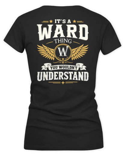 WARD KT06-M008 It’s a [NAME] Thing – You Wouldn’t Understand | Personalized Vintage T-Shirt - Women's V-Neck T-Shirt - Black