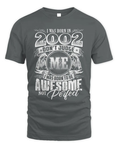 2002 HH89-K2 – Awesome Birth Year Quote T-Shirt - Unisex Standard T-Shirt - Charcoal