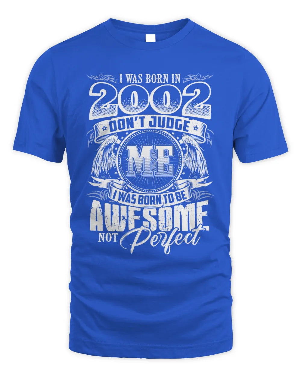 2002 HH89-K2 – Awesome Birth Year Quote T-Shirt - Unisex Standard T-Shirt - Royal