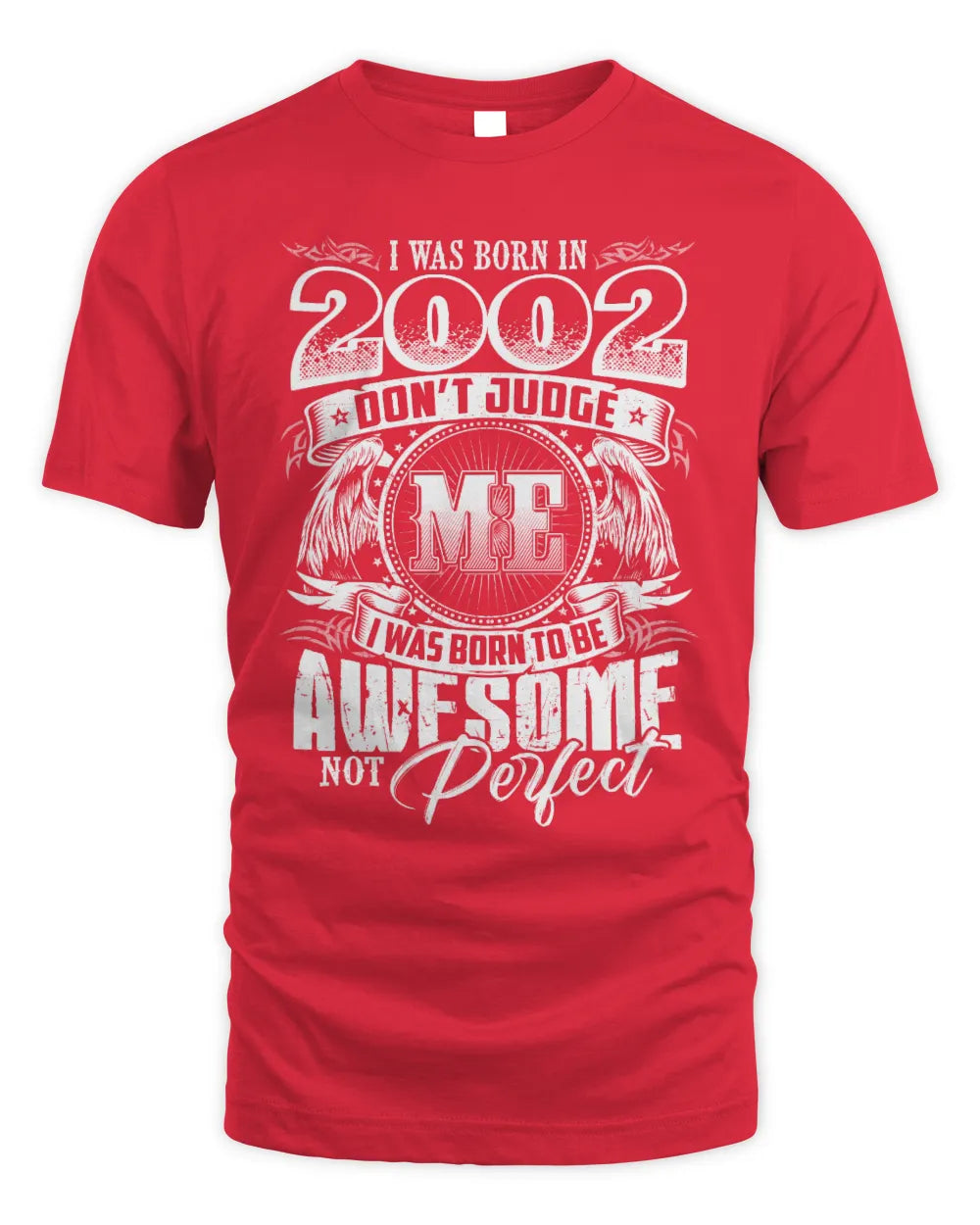 2002 HH89-K2 – Awesome Birth Year Quote T-Shirt - Unisex Standard T-Shirt - Red