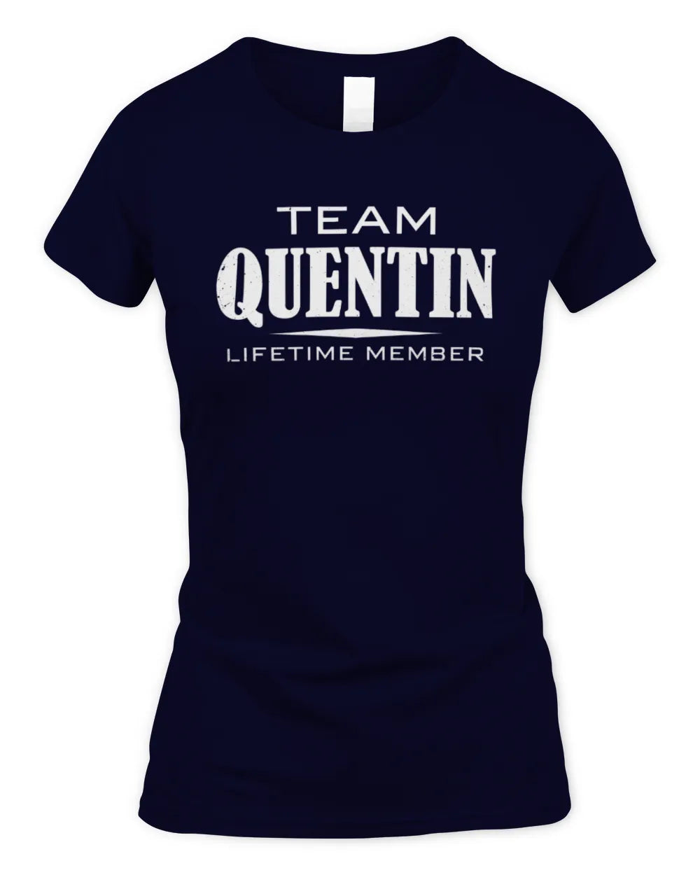 QUENTIN BL62-K4-128 - Personalized “Team NAME Lifetime Member” - Women's Standard T-Shirt - Navy