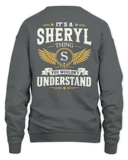 SHERYL KT06-M008 It’s a [NAME] Thing – You Wouldn’t Understand | Personalized Vintage T-Shirt - Unisex Sweatshirt - Charcoal