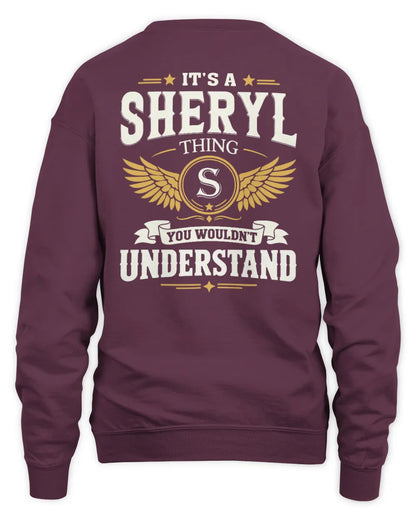 SHERYL KT06-M008 It’s a [NAME] Thing – You Wouldn’t Understand | Personalized Vintage T-Shirt - Unisex Sweatshirt - Maroon