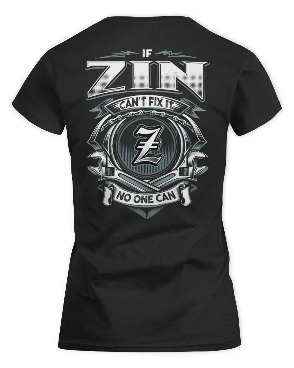 ZIN AP81-K4-626 - Personalized Ahmed Quote Apparel “If Ahmed Can't Fix It, No One Can” - Women's Standard T-Shirt - Black