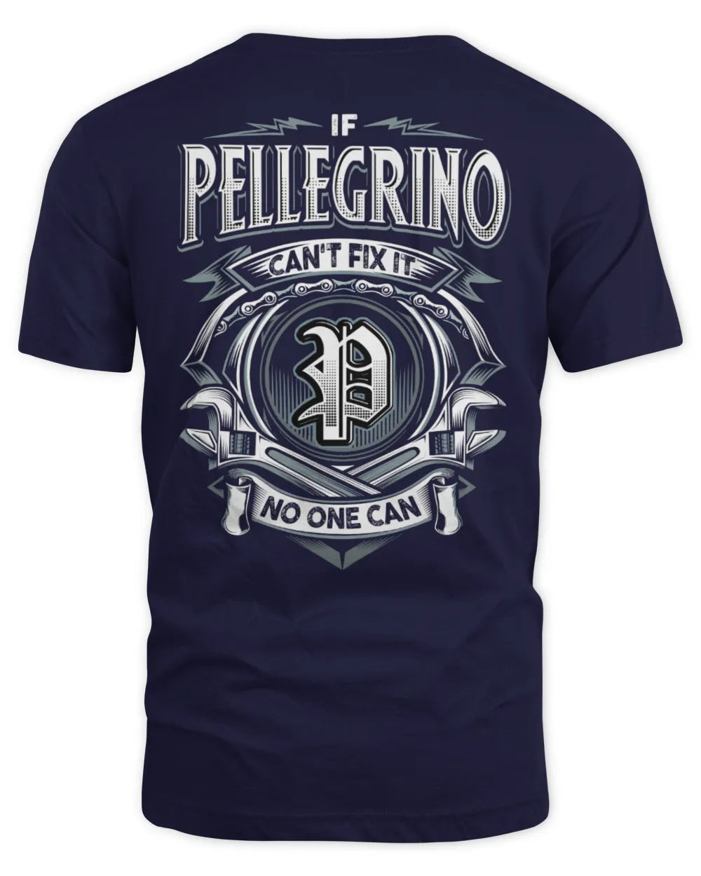 PELLEGRINO AP81-K4-626 - Personalized Ahmed Quote Apparel “If Ahmed Can't Fix It, No One Can” - Unisex Standard T-Shirt - Navy