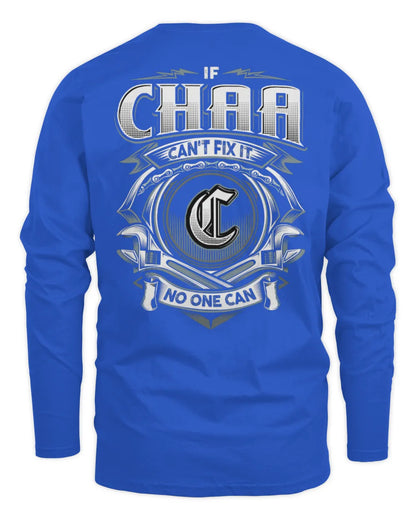 CHAA AP81-K4-626 - Personalized Ahmed Quote Apparel “If Ahmed Can't Fix It, No One Can” - Men's Long Sleeved T-Shirt - Royal