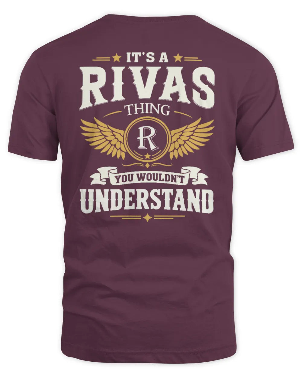 RIVAS KT06-M008 It’s a [NAME] Thing – You Wouldn’t Understand | Personalized Vintage T-Shirt - Unisex Standard T-Shirt - Maroon