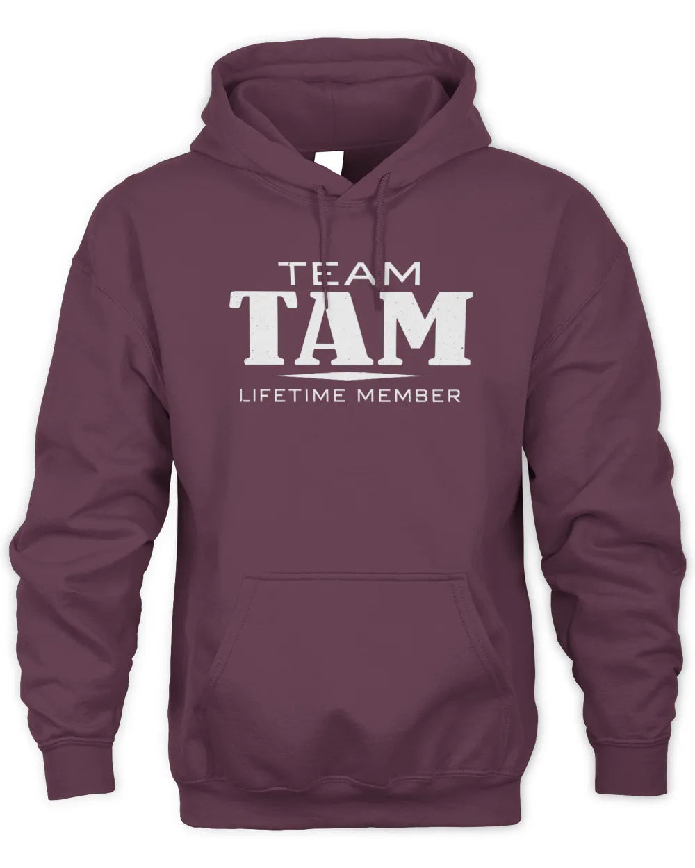 TAM BL62-K4-128 - Personalized “Team NAME Lifetime Member” - Unisex Hoodie - Maroon