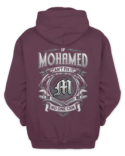 MOHAMED AP81-K4-626 - Personalized Ahmed Quote Apparel “If Ahmed Can't Fix It, No One Can” - Unisex Hoodie - Maroon