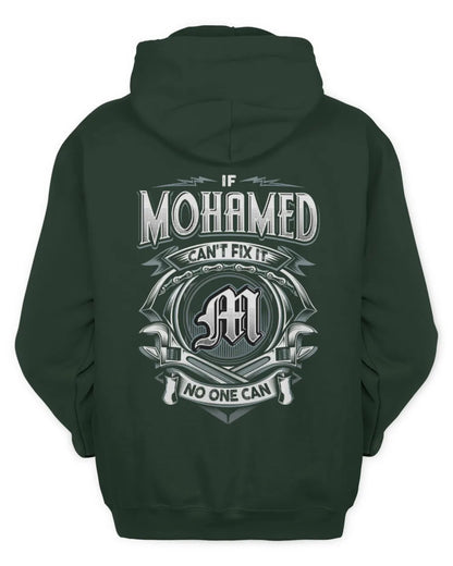 MOHAMED AP81-K4-626 - Personalized Ahmed Quote Apparel “If Ahmed Can't Fix It, No One Can” - Unisex Hoodie - Forest Green
