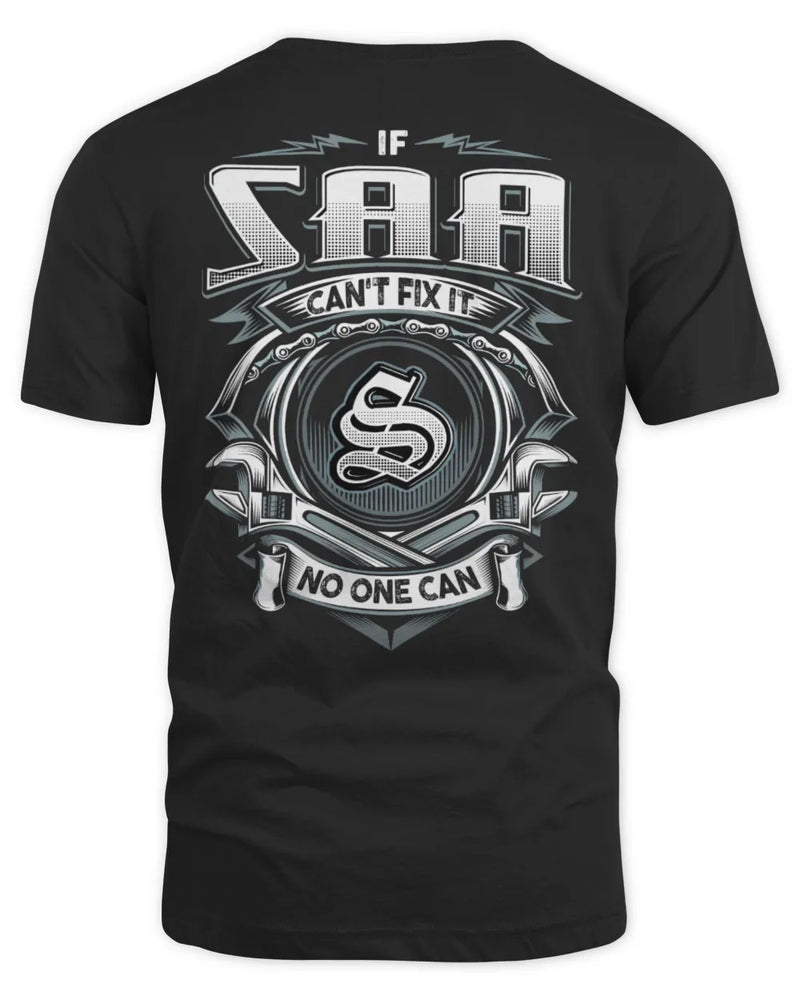 SAA AP81-K4-626 - Personalized Ahmed Quote Apparel “If Ahmed Can't Fix It, No One Can” - Unisex Standard T-Shirt - Black