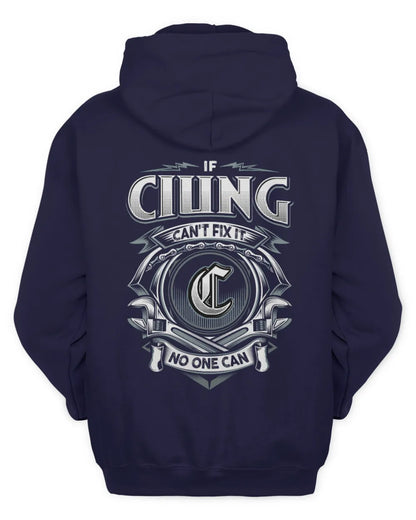 CIUNG AP81-K4-626 - Personalized Ahmed Quote Apparel “If Ahmed Can't Fix It, No One Can” - Unisex Hoodie - Navy