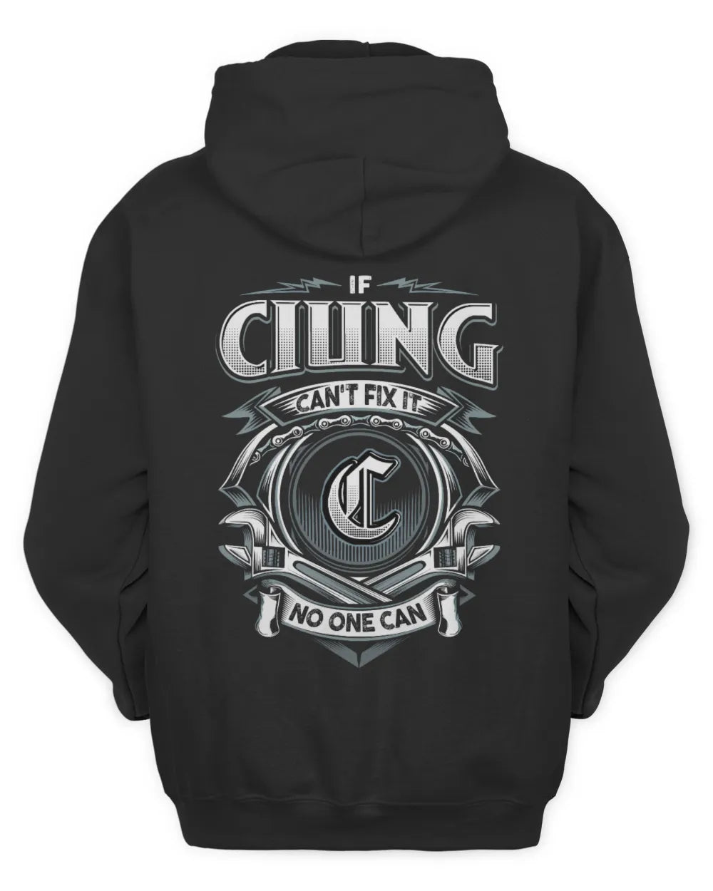 CIUNG AP81-K4-626 - Personalized Ahmed Quote Apparel “If Ahmed Can't Fix It, No One Can” - Unisex Hoodie - Black