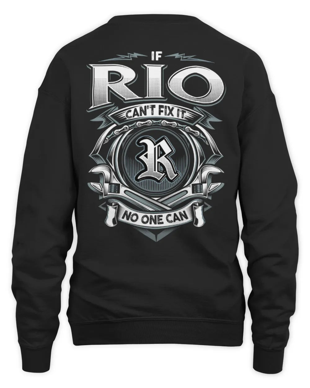 RIO AP81-K4-626 - Personalized Ahmed Quote Apparel “If Ahmed Can't Fix It, No One Can” - Unisex Sweatshirt - Black
