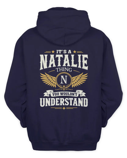 NATALIE KT06-M008 It’s a [NAME] Thing – You Wouldn’t Understand | Personalized Vintage T-Shirt - Unisex Hoodie - Navy