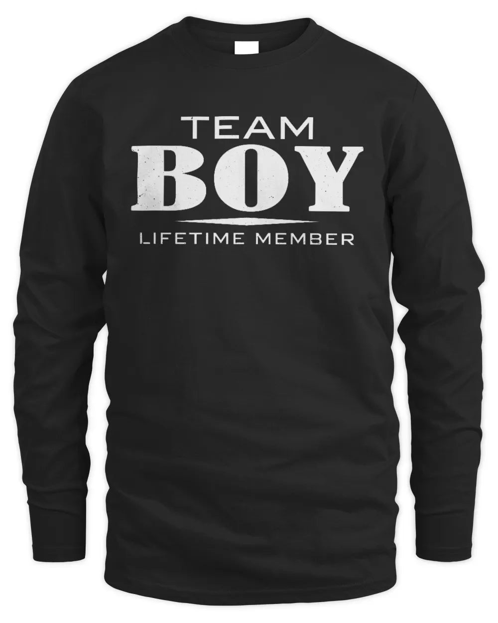 BOY BL62-K4-128 - Personalized “Team NAME Lifetime Member” - Men's Long Sleeved T-Shirt - Black