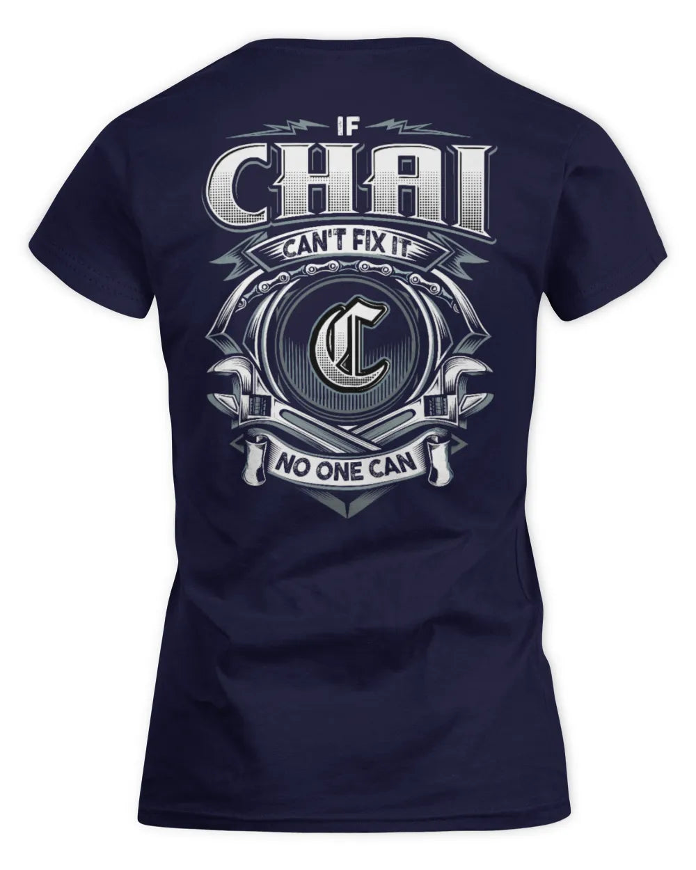 CHAI AP81-K4-626 - Personalized Ahmed Quote Apparel “If Ahmed Can't Fix It, No One Can” - Women's Standard T-Shirt - Navy