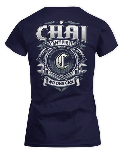 CHAI AP81-K4-626 - Personalized Ahmed Quote Apparel “If Ahmed Can't Fix It, No One Can” - Women's Standard T-Shirt - Navy