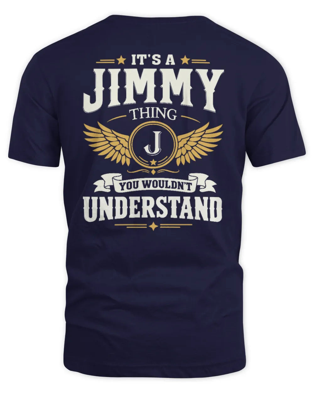JIMMY KT06-M008 It’s a [NAME] Thing – You Wouldn’t Understand | Personalized Vintage T-Shirt - Unisex Standard T-Shirt - Navy